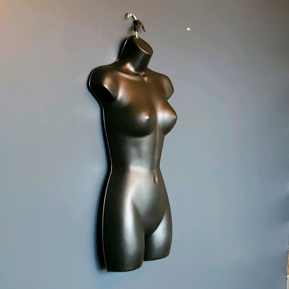 Plastic Hollow Bust Form Display White or Black - Picture 8 of 8